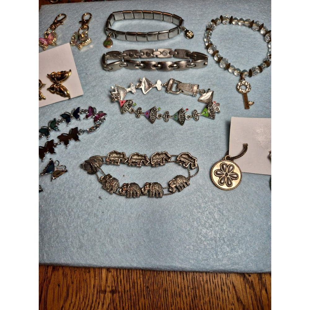Grandma's Jewelry Assorted Lot # 3 Bracelets And Butterflies